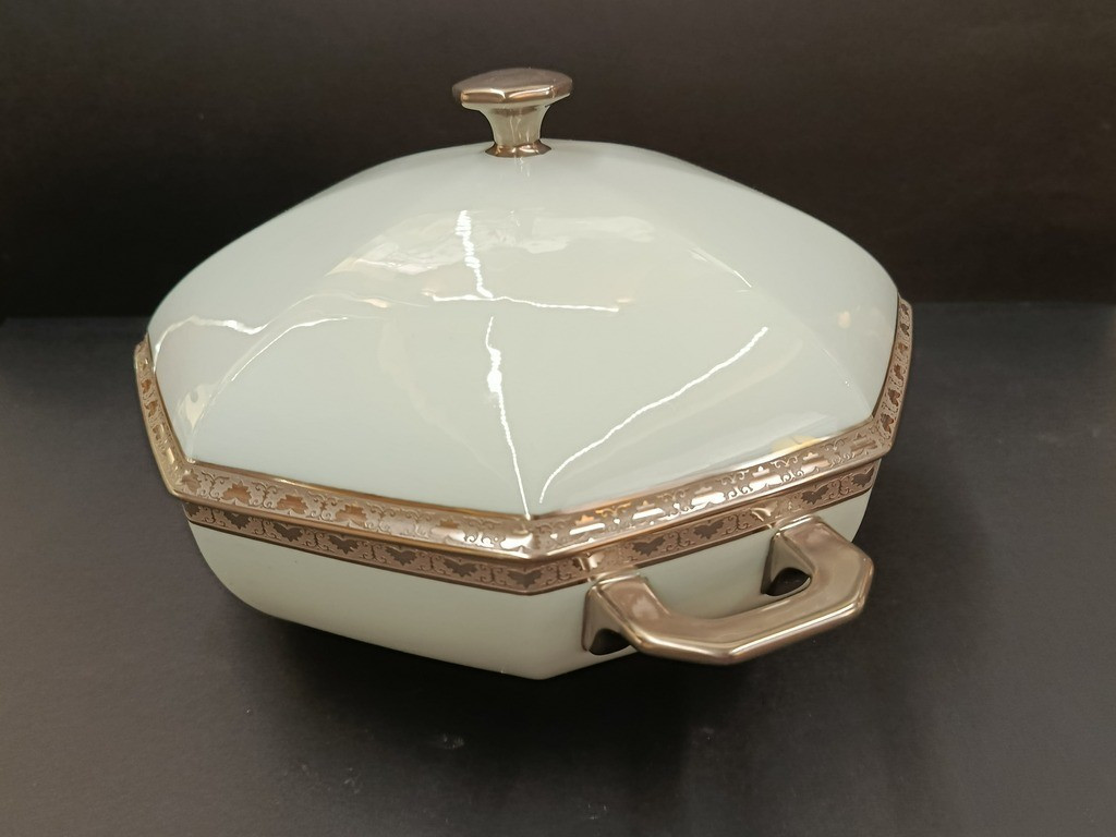 Service de table 'Raynaud' en porcelaine, Céladon, Patine à l’Agate - 1970 - 1975