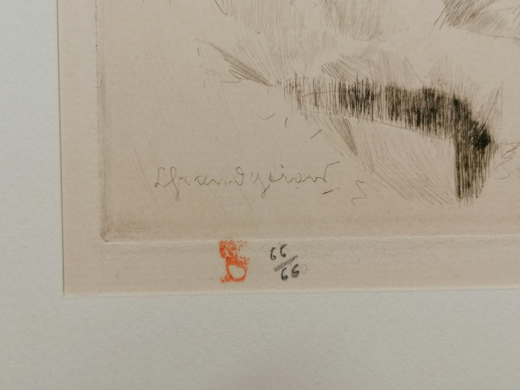 GRANDGERARD – EAU FORTE – GRAVURE XX° D'EPOQUE – N° 63-photo-3