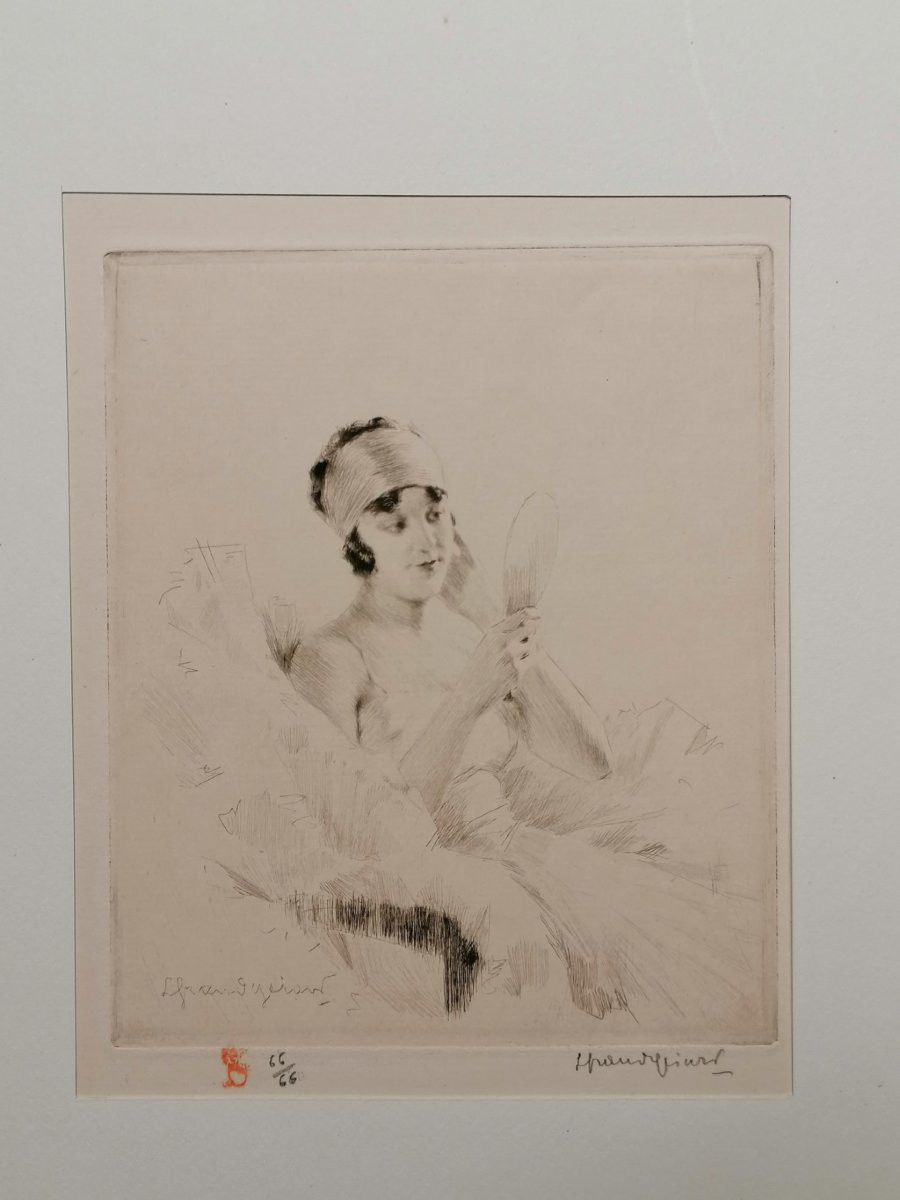 GRANDGERARD – EAU FORTE – GRAVURE XX° D'EPOQUE – N° 63-photo-1