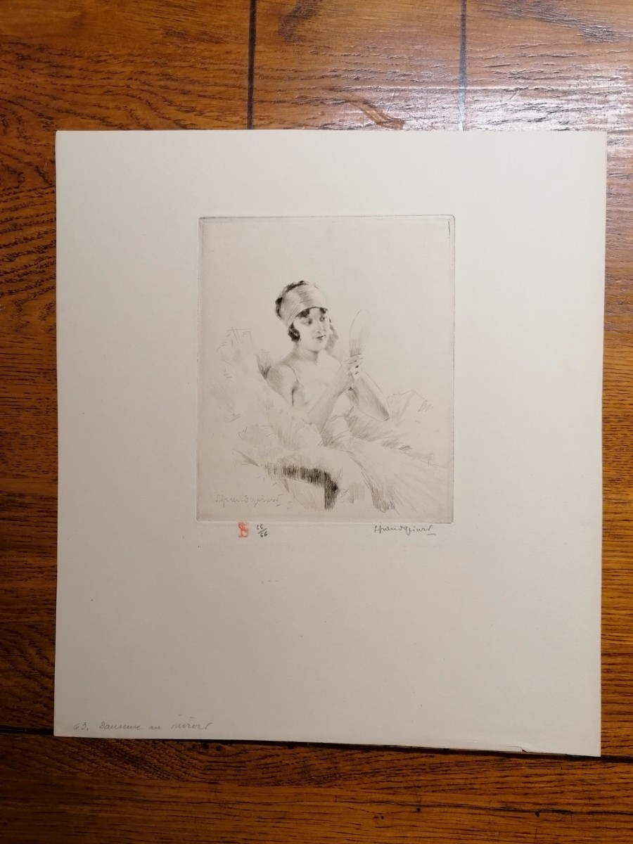 GRANDGERARD – EAU FORTE – GRAVURE XX° D'EPOQUE – N° 63-photo-3