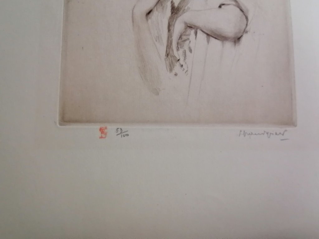 GRANDGERARD – EAU FORTE – GRAVURE XX° D'EPOQUE – N° 62-photo-1