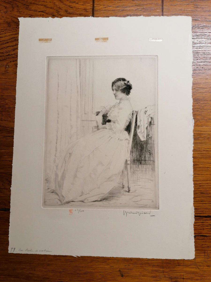 Grandgerard - Etching - XX° Period Engraving - N° 19-photo-2