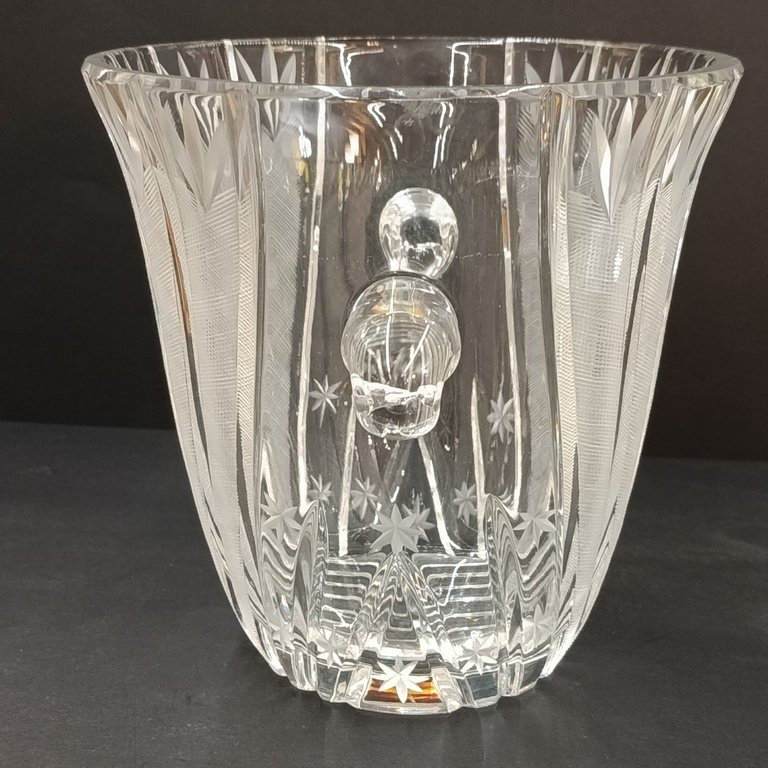 Cut Crystal Champagne Bucket - XX Th - France-photo-1