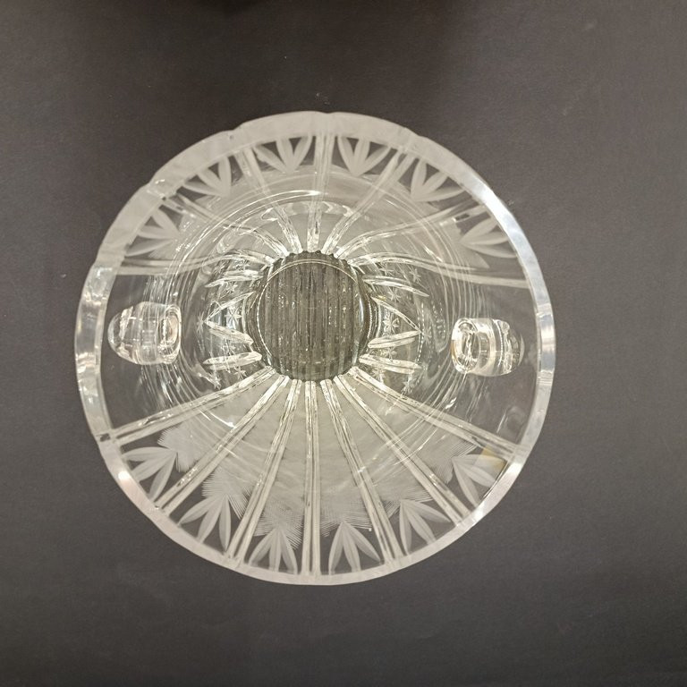 Cut Crystal Champagne Bucket - XX Th - France-photo-5