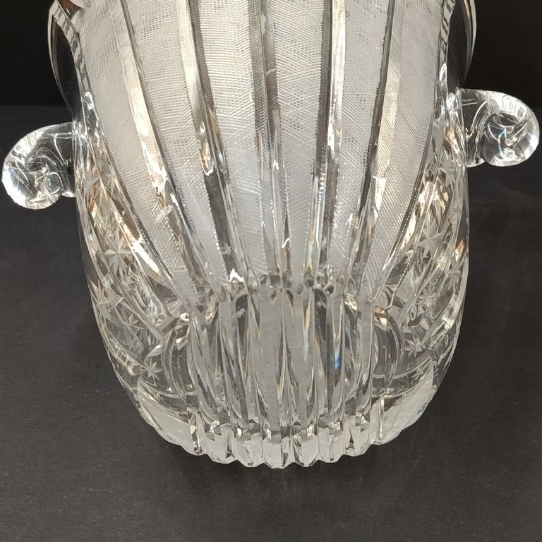 Cut Crystal Champagne Bucket - XX Th - France-photo-7