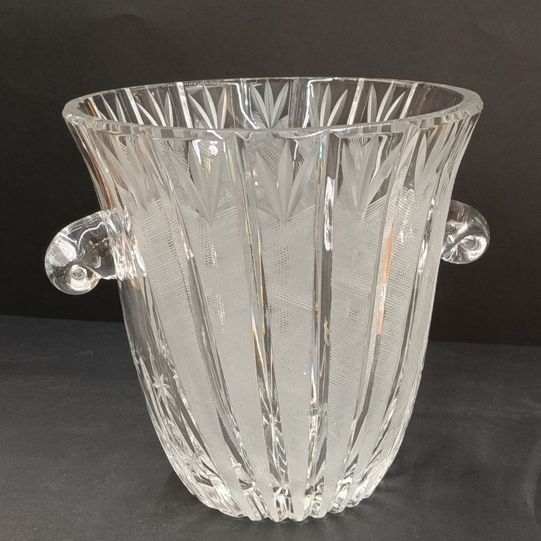 Cut Crystal Champagne Bucket - XX Th - France