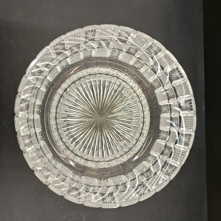 Centre de Table en Cristal taillé et ciselé - Art Deco - pour un poids de 4,94 Kg-photo-5