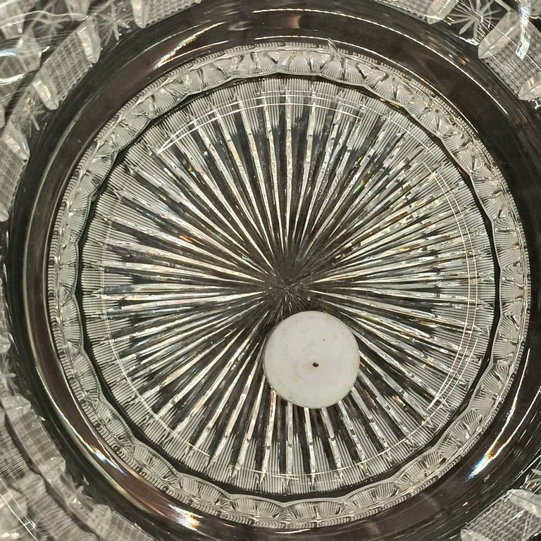 Centre de Table en Cristal taillé et ciselé - Art Deco - pour un poids de 4,94 Kg-photo-7
