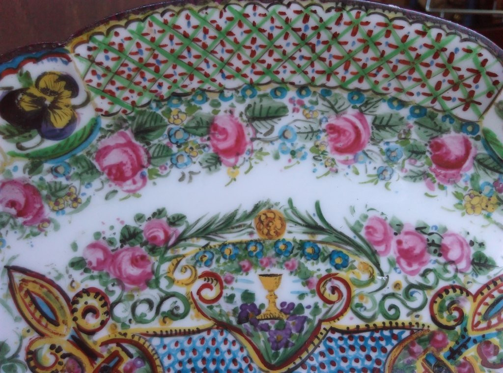 LIMOGES - HAVILAND - PLAT DECORATIF - PAIN A LA MAIN - 19 ème -photo-4