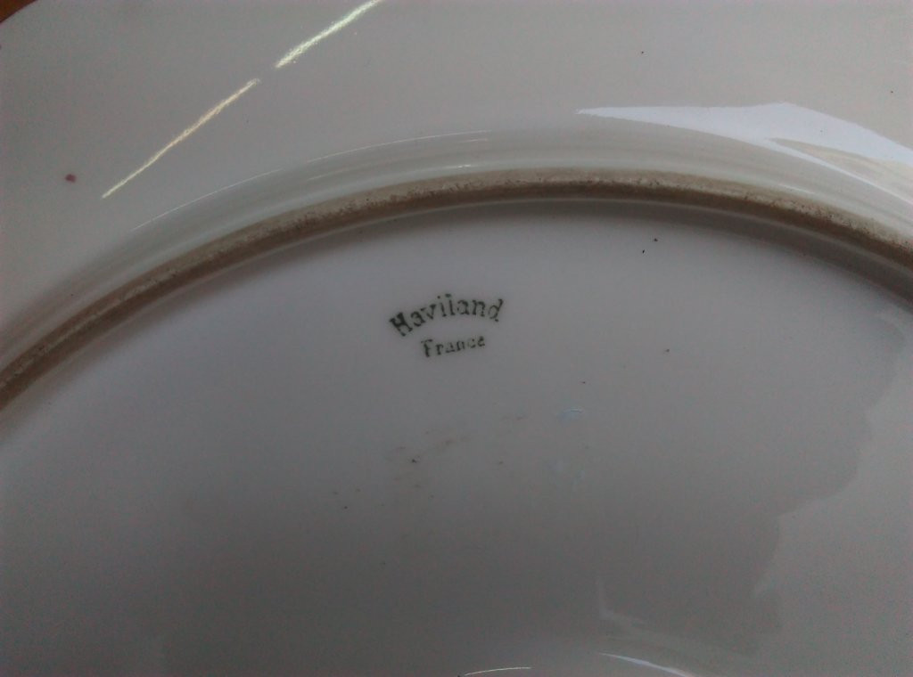 LIMOGES - HAVILAND - PLAT DECORATIF - PAIN A LA MAIN - 19 ème -photo-5