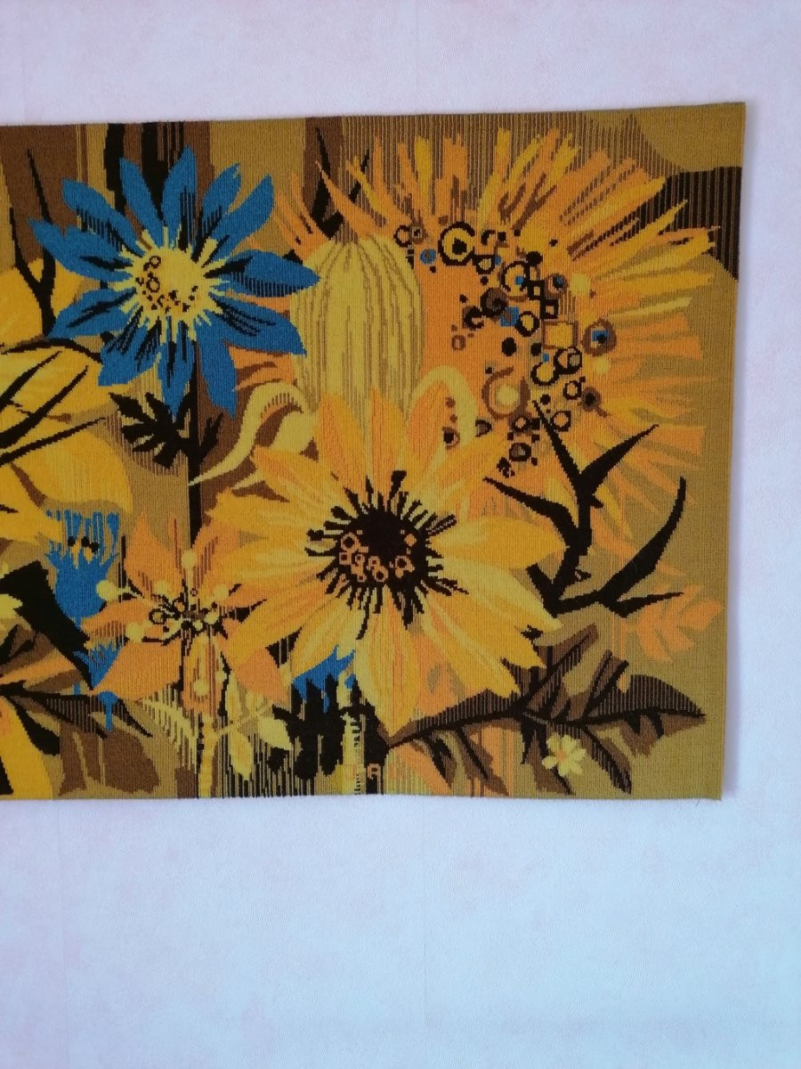 Contemporary Mural Tapestry By M. Hervé Lelong - 1970-1980-photo-1