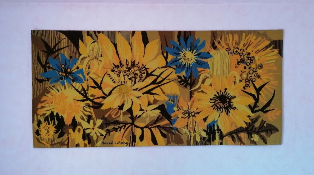 Contemporary Mural Tapestry By M. Hervé Lelong - 1970-1980