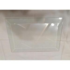 Lot No. 1 Of Four Beveled Crystal Glass Plaques - Photo Holder - Late 19th Early 20th Century