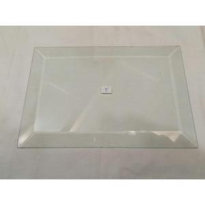 Lot No. 2 Of Four Beveled Crystal Glass Plaques - Photo Holder - Late 19th Early 20th Century.