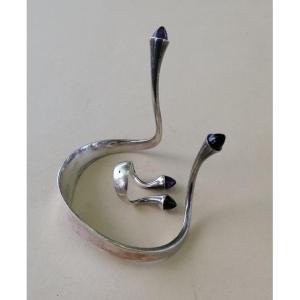 Bijoux Argent 925S -  Georg Jensen – Bracelet et Bague – 1972 - 