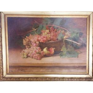 Antoine GADAN (1854-1934) - Orientaliste  - La Corbeille de Fruit - Peinture à l'huile