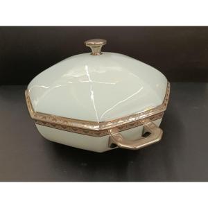 Service de table 'Raynaud' en porcelaine, Céladon, Patine à l’Agate - 1970 - 1975
