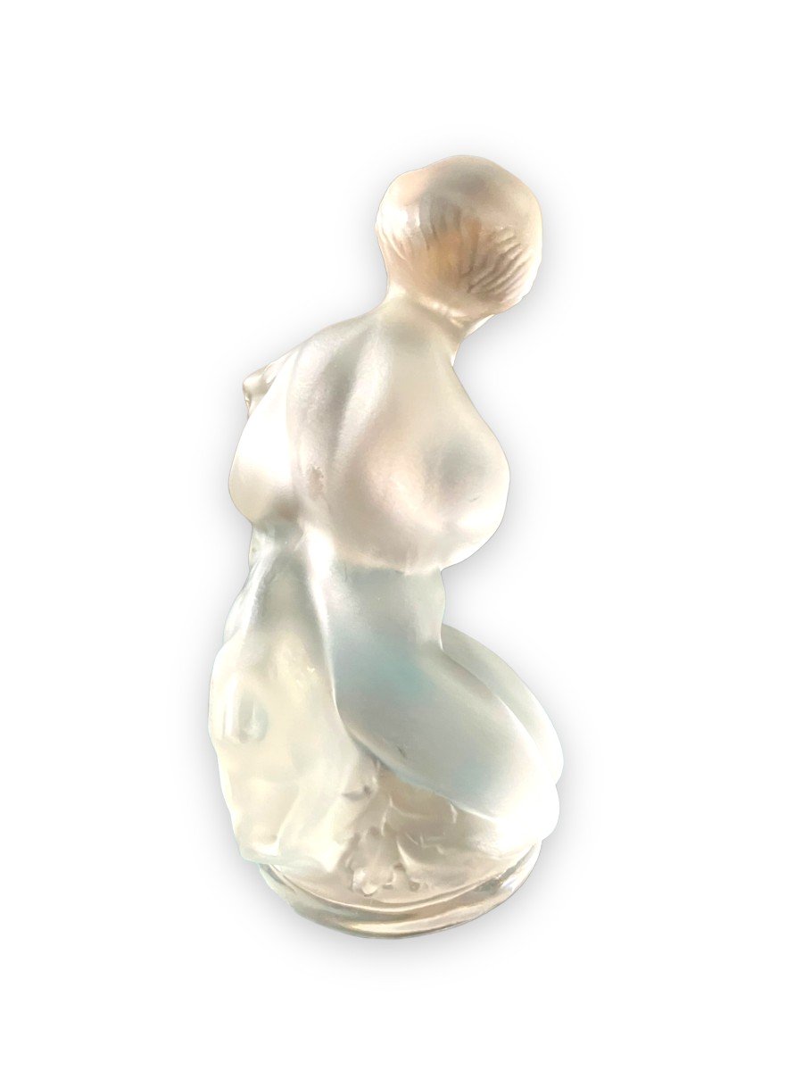 LALIQUE  Sujet en Cristal "Femme à la chèvre"-photo-2