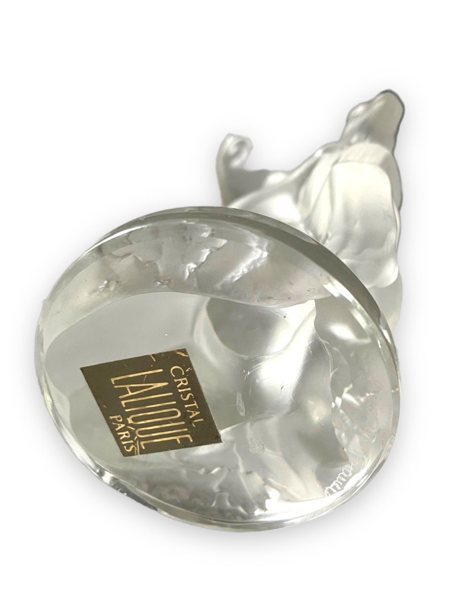 LALIQUE  Sujet en Cristal "Femme à la chèvre"-photo-6