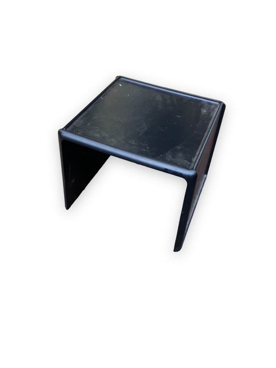 Horn Collection Table Basse Noire En Bois Par Peter Ghyczy-photo-2