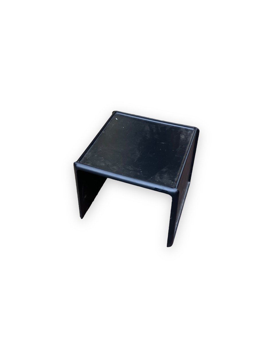 Horn Collection Table Basse Noire En Bois Par Peter Ghyczy-photo-3