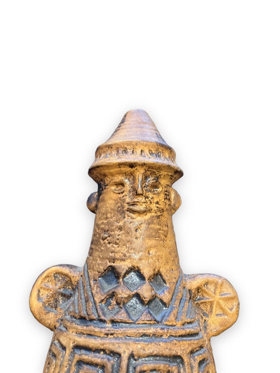 Amazing Anthropomorphic Ceramic Incense Burner Attributed To Huguette And Marius Bessone-photo-4