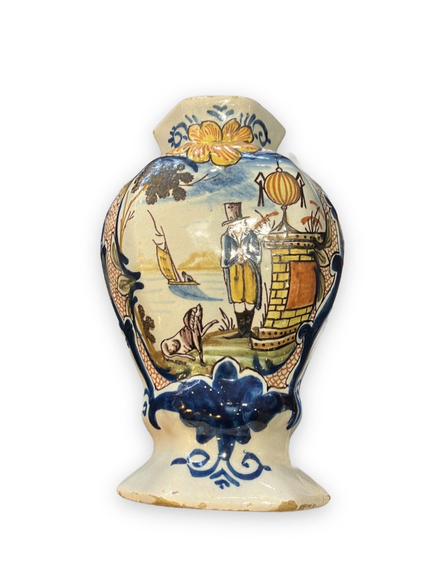 Earthenware Vase Decor Of Dutch Inspiration-photo-1