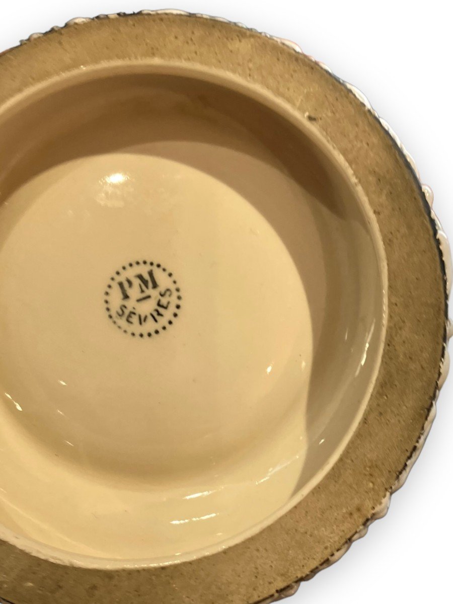 Paul Millet For Sèvres Ashtray In Red Earthenware-photo-4