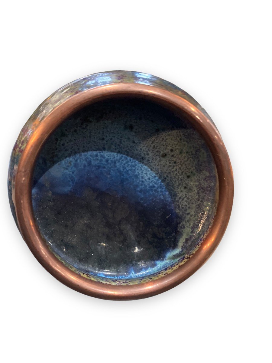 Coupe En Terre Cuite émaillée Par Pierre-Adrien Delpayrat -photo-5