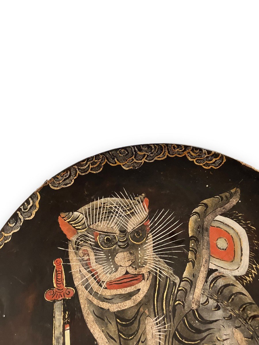 Chinese Cup In Boiled Cardboard Nineteenth-photo-3