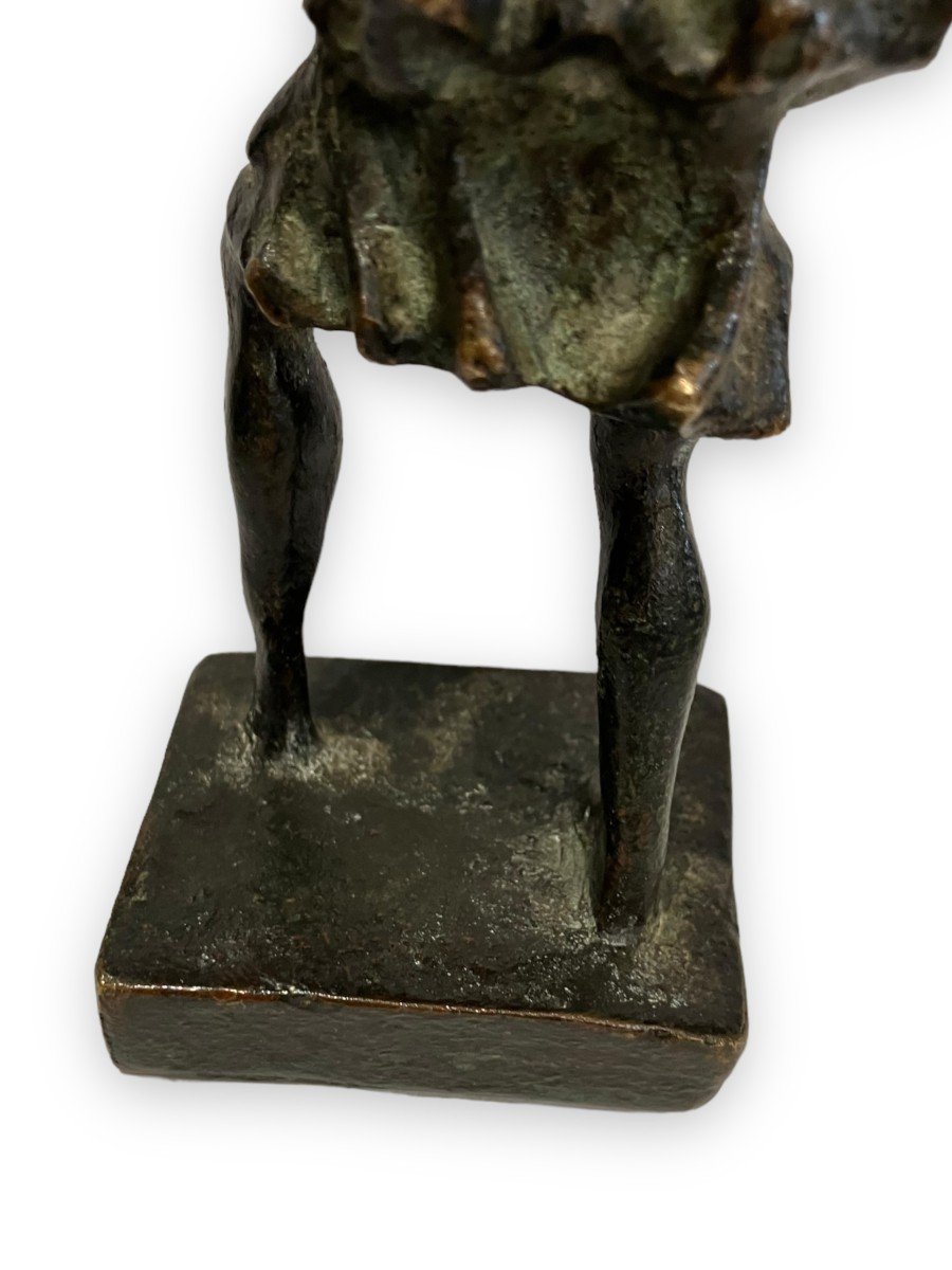 Petit Bronze Patine Brune Personnage -photo-2
