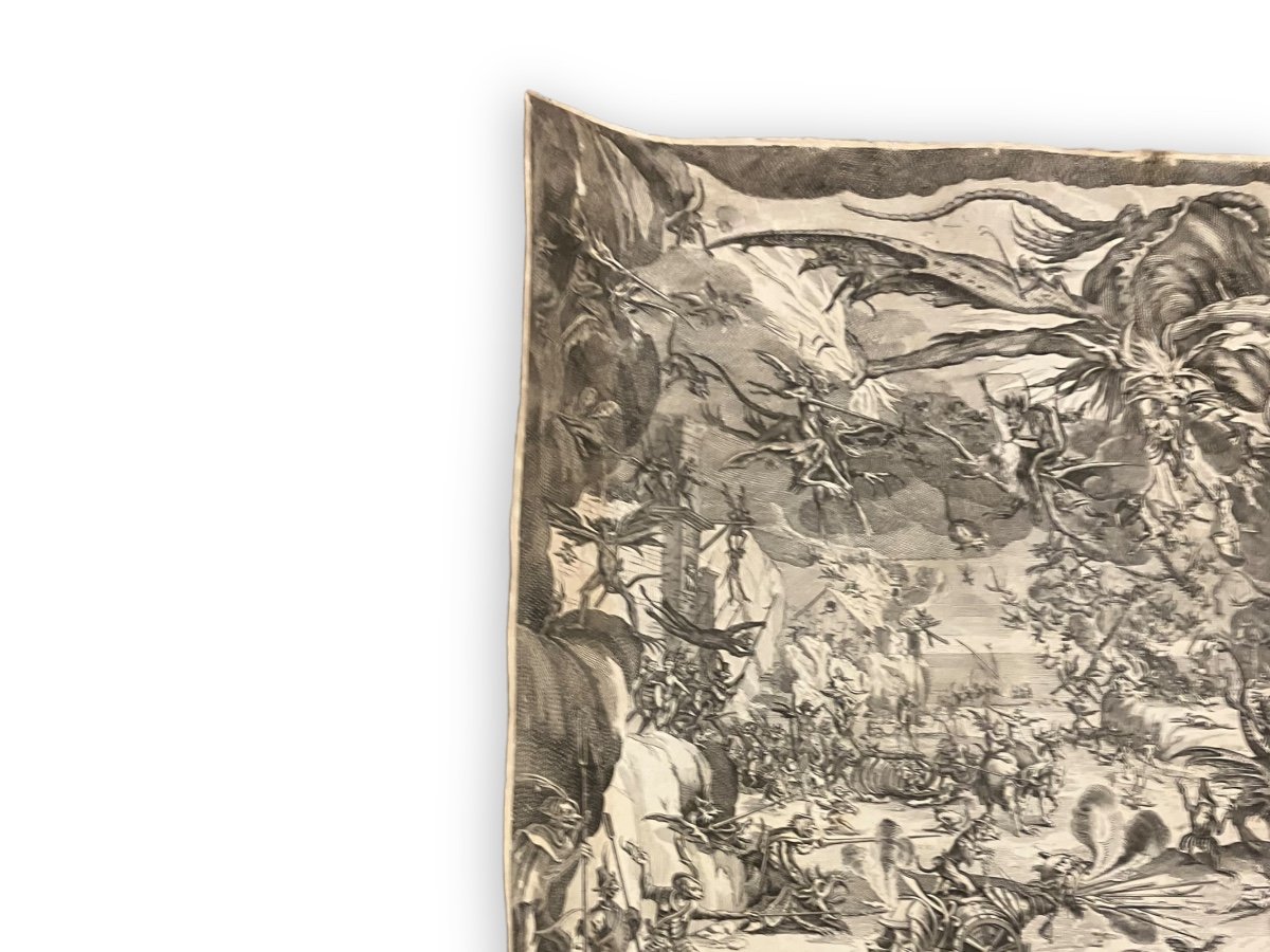 Jacques Callot « la Tentation De Saint Antoine » Gravure XVIIeme-photo-5