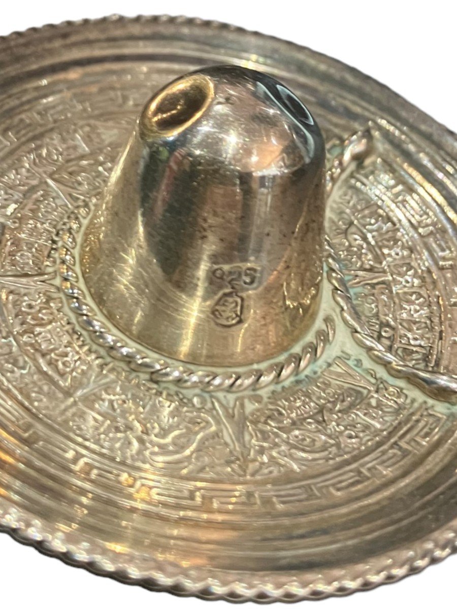 Baguier En Argent En Forme De Chapeau-photo-2