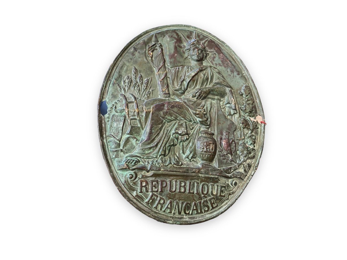 Enseigne Plaque Double De Notaire République Française-photo-3