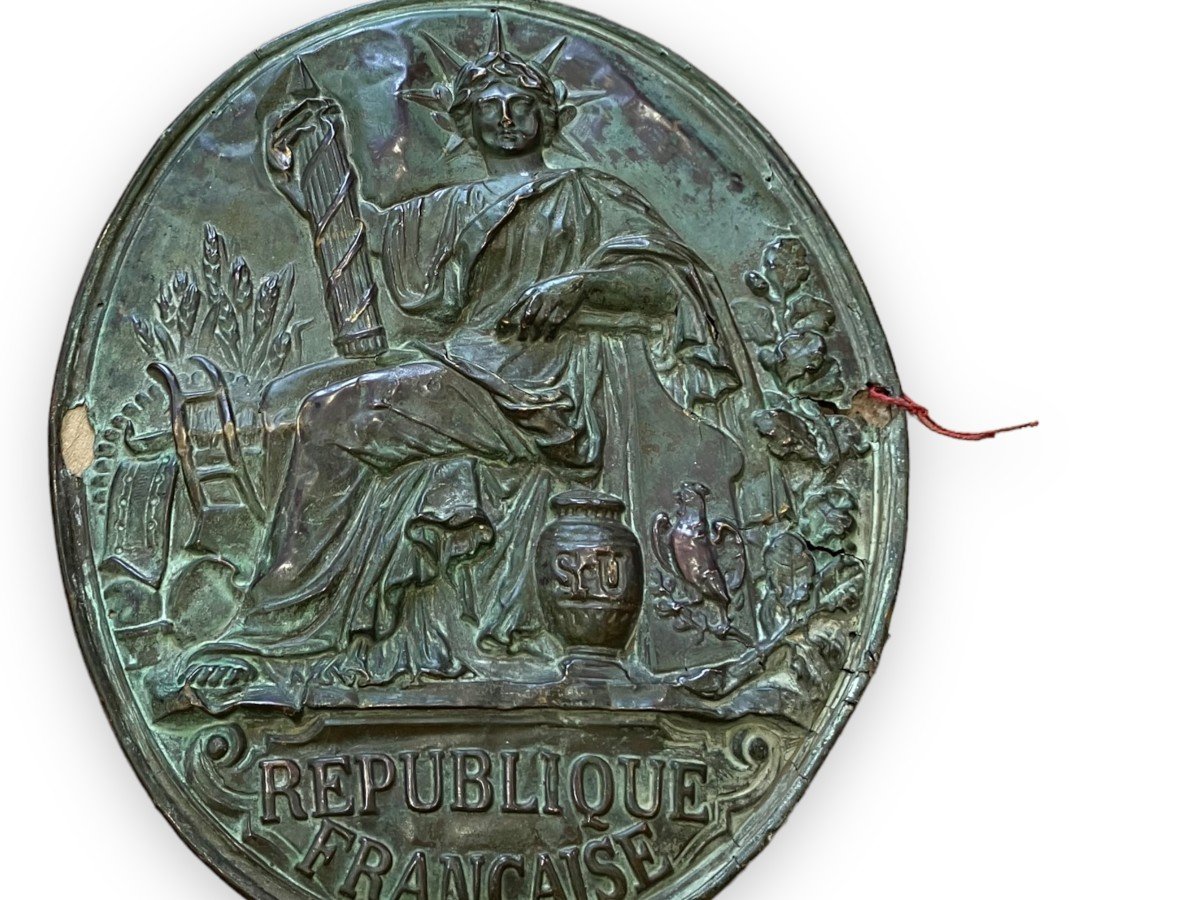 Enseigne Plaque Double De Notaire République Française-photo-4