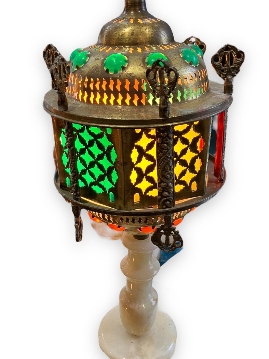Lanterne Lampe Sur Pied Orientaliste-photo-3