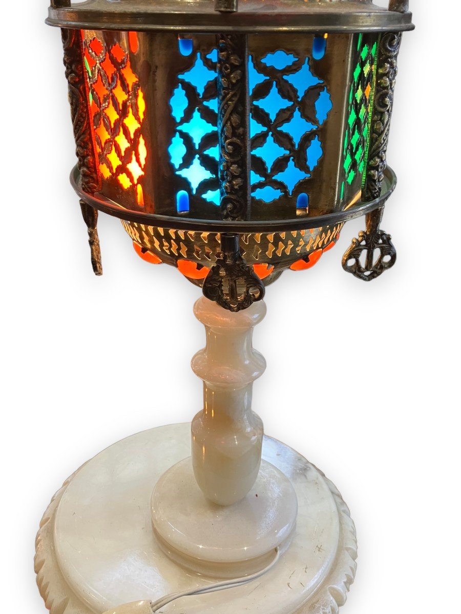 Lanterne Lampe Sur Pied Orientaliste-photo-3