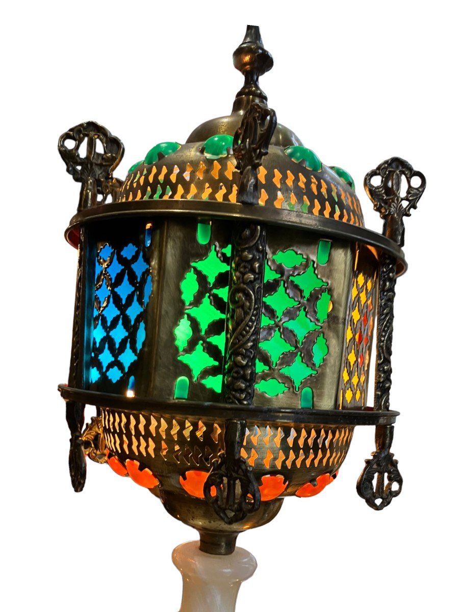 Lanterne Lampe Sur Pied Orientaliste-photo-7