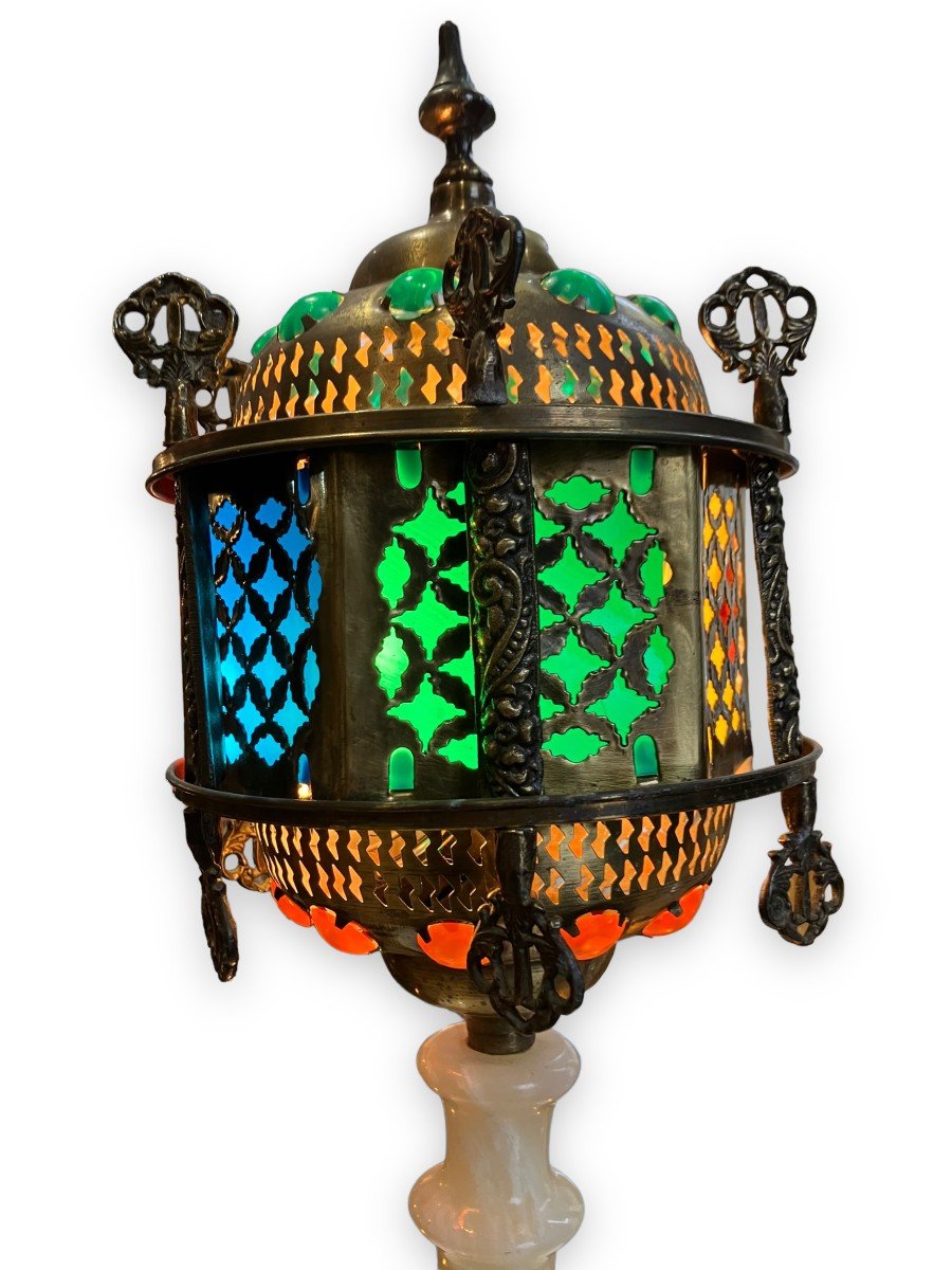 Lanterne Lampe Sur Pied Orientaliste-photo-8
