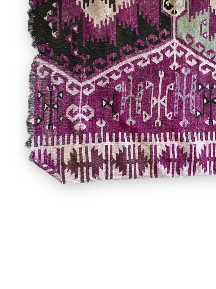 Important Tapis Kilim Noué Main-photo-4