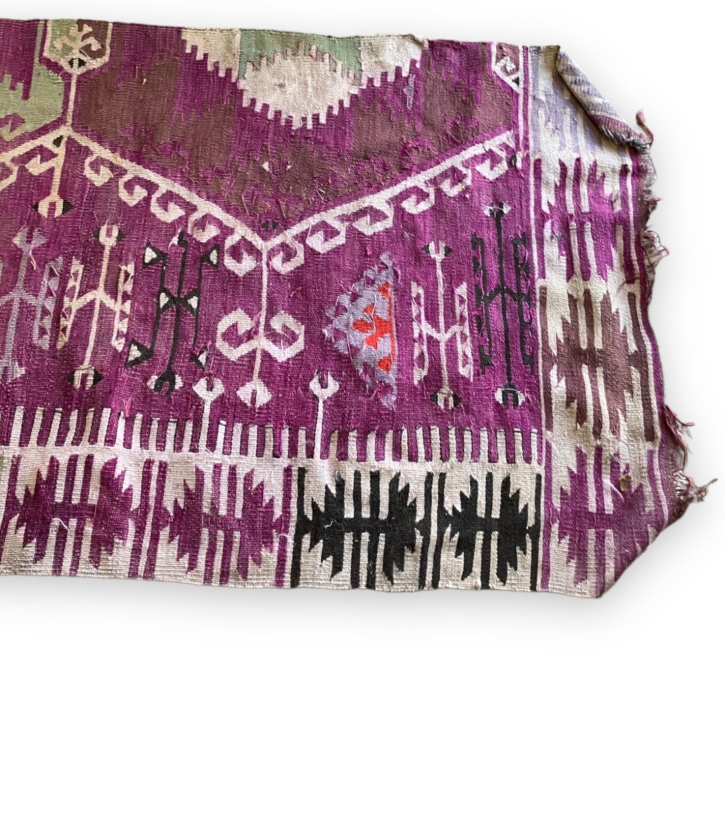 Important Tapis Kilim Noué Main-photo-8