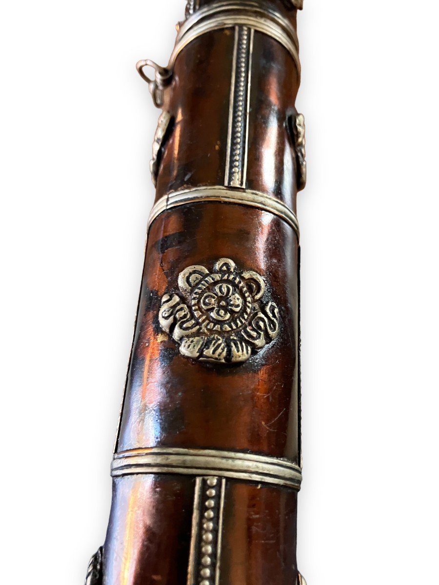 Copper Tibetan Incense Holder And Rollers-photo-8