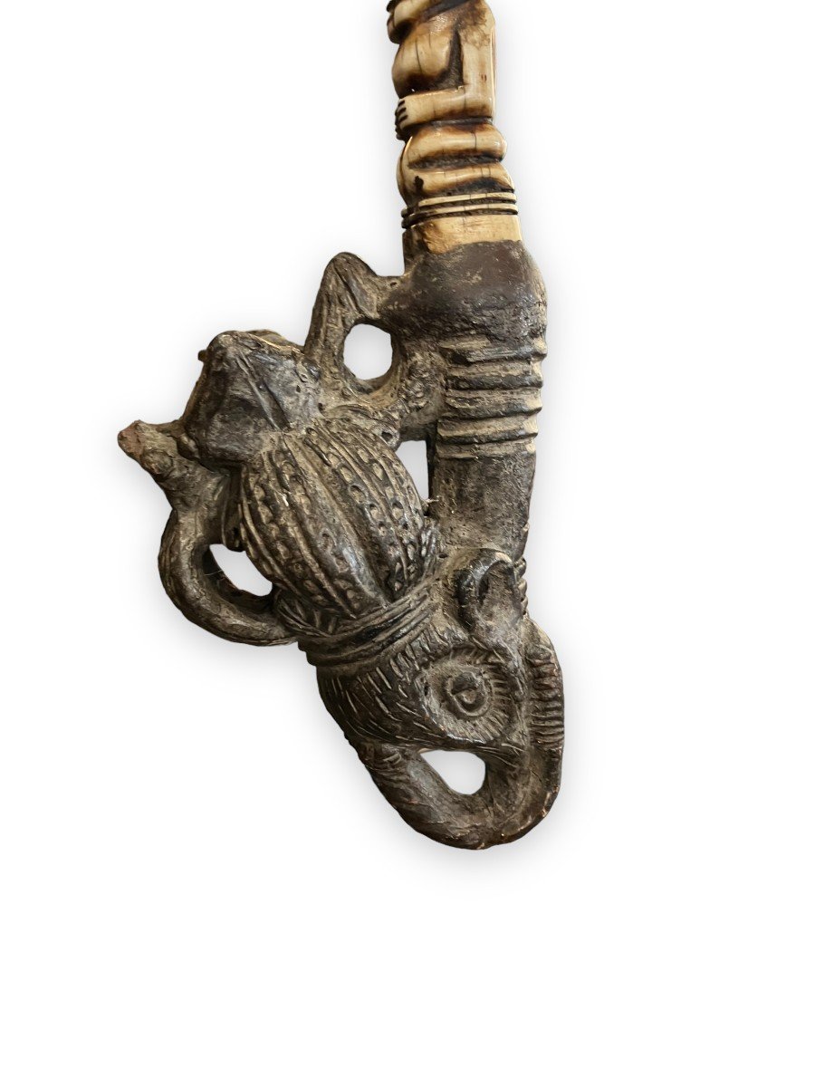 Pipe  Éléphant De Cérémonie Ou Dignitaire Afrique Peuple Bamoun-photo-4