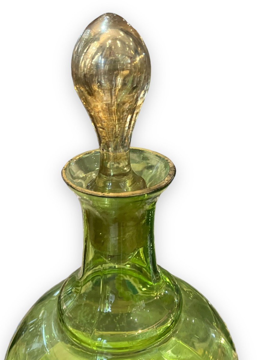 Enamel Tinted Glass Bottle And Its Cup-photo-2