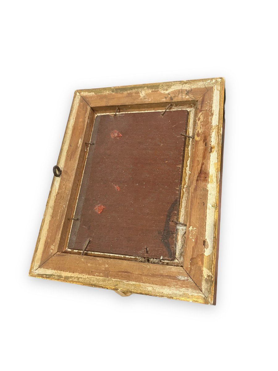 Paire d'Huiles Sur Panneau Paysages Animés XIXeme-photo-5