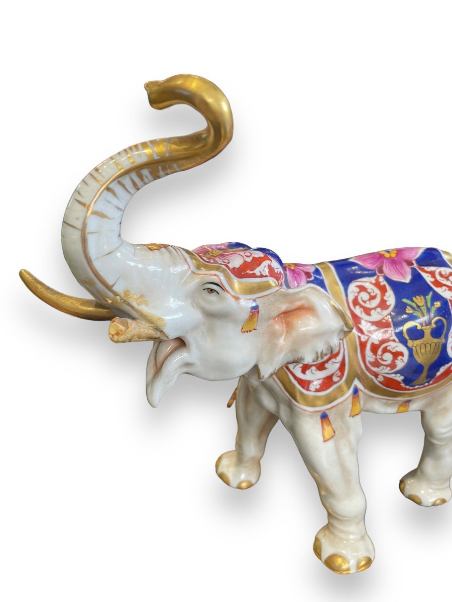 Polychrome Porcelain Elephant From Capodimonte-photo-5