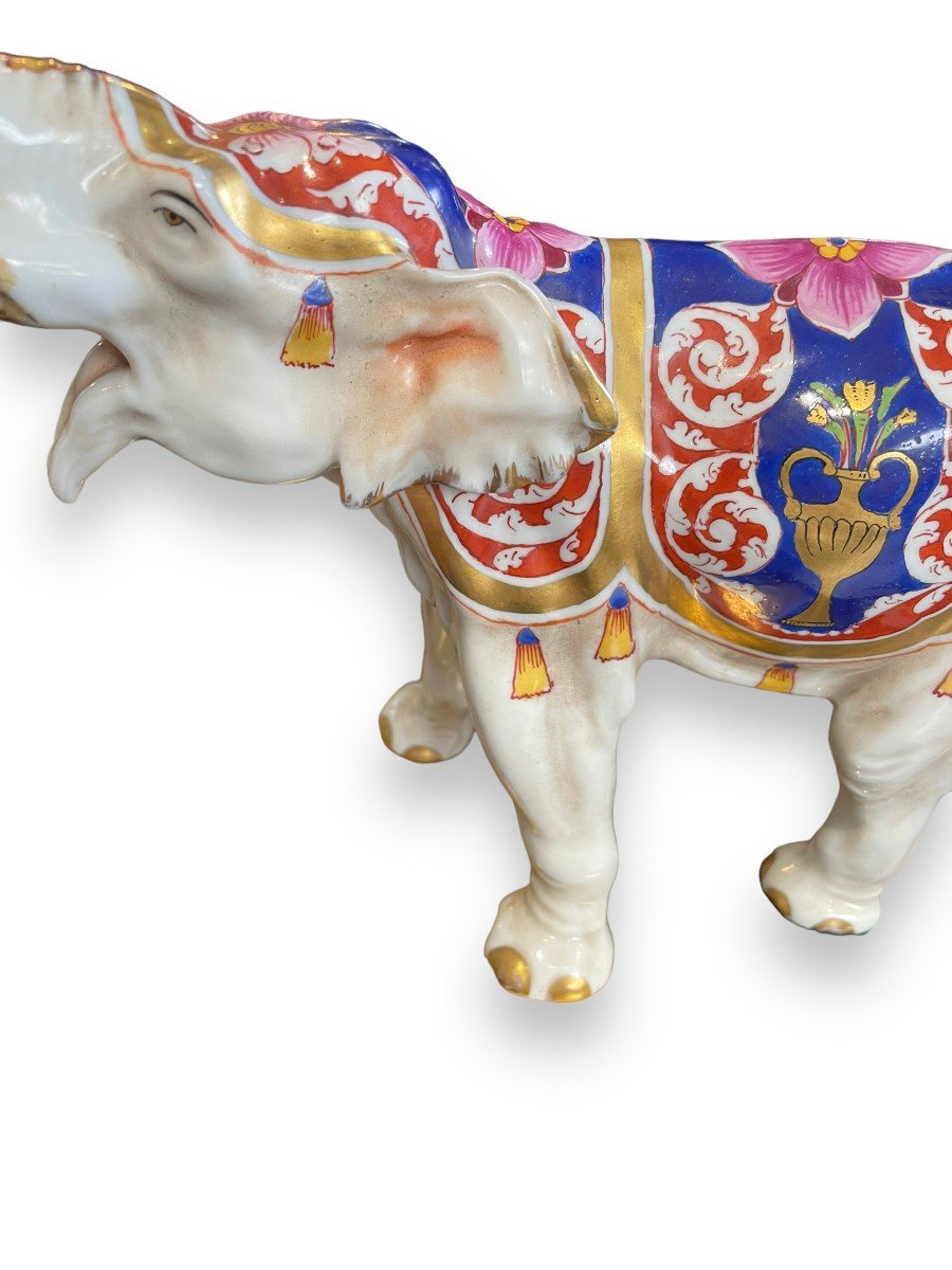 Polychrome Porcelain Elephant From Capodimonte-photo-7