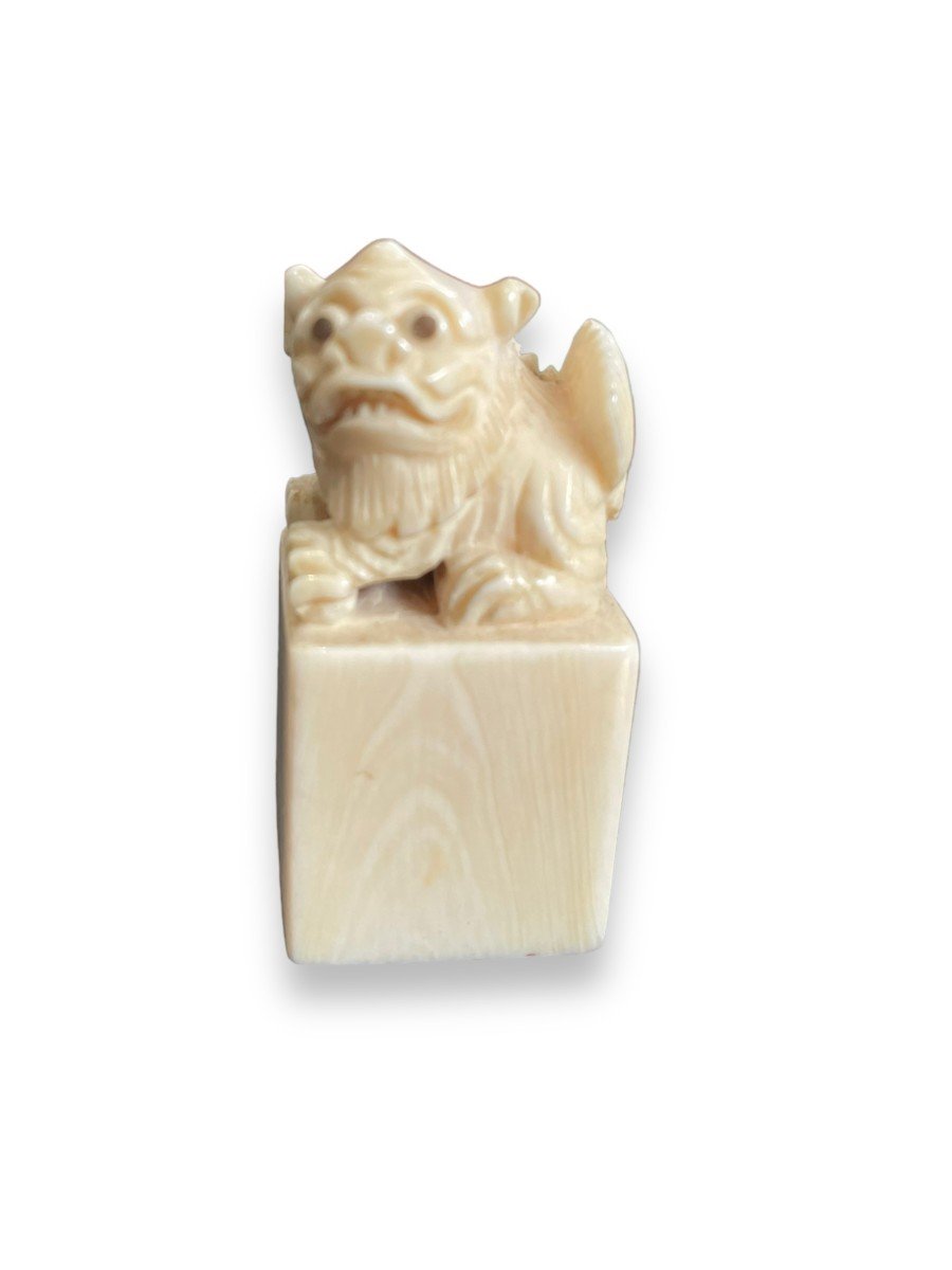 Chinese Seal Stamp Representing A Fô Dog-photo-2