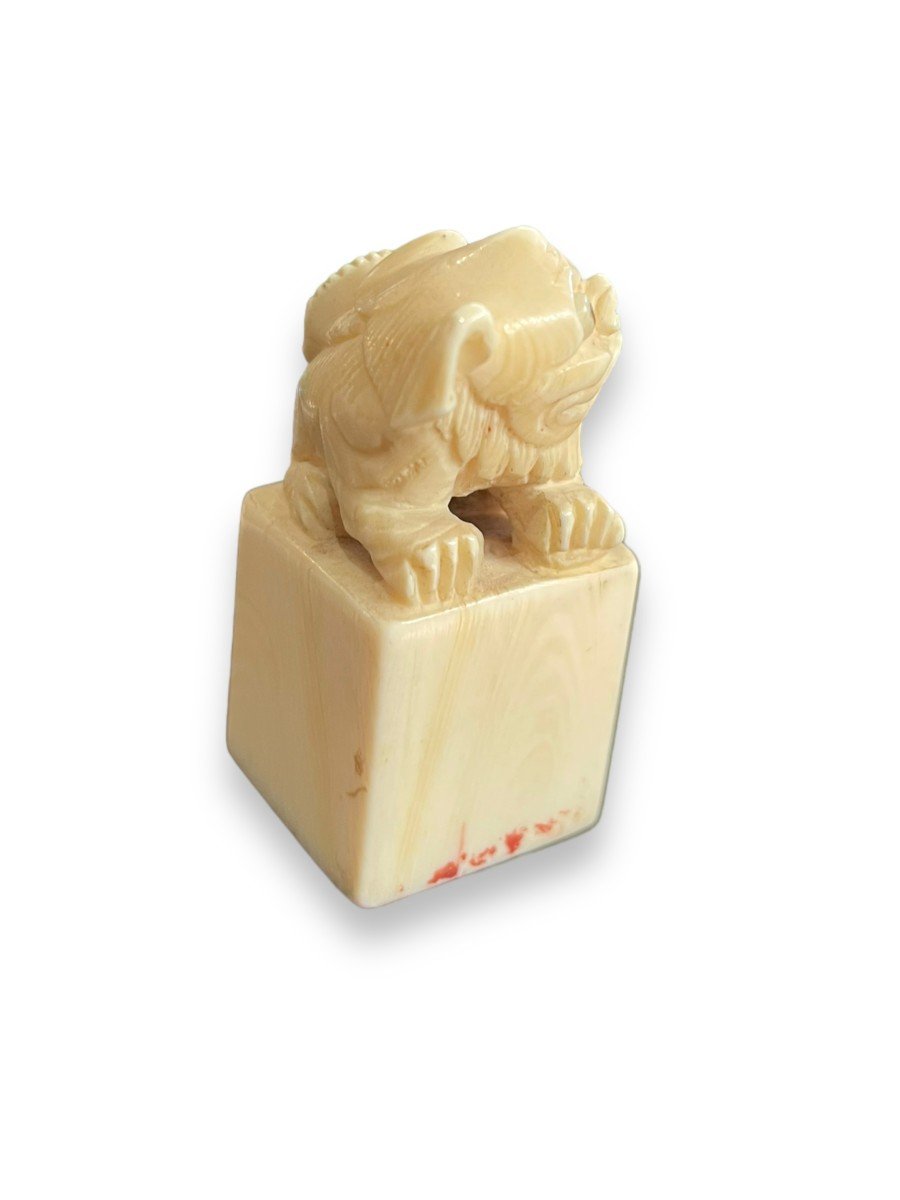 Chinese Seal Stamp Representing A Fô Dog-photo-3