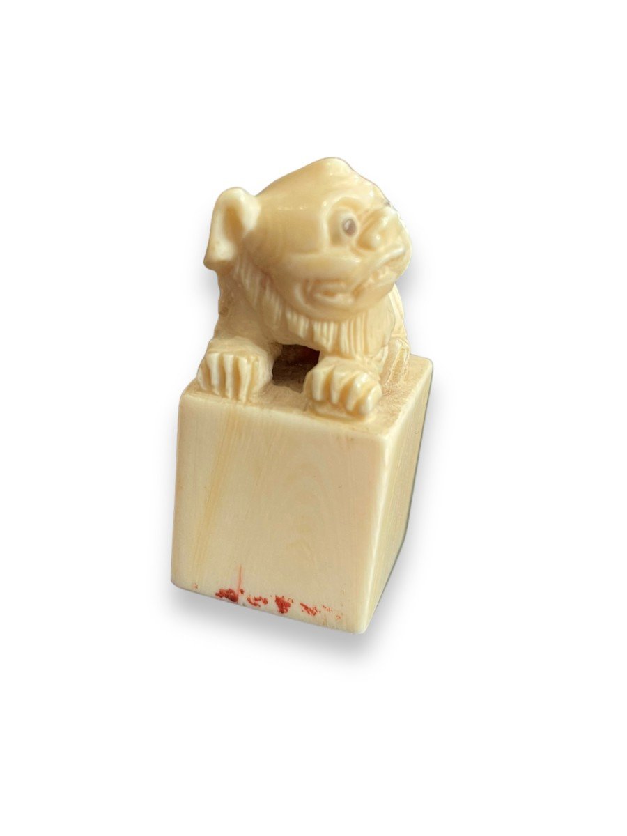 Chinese Seal Stamp Representing A Fô Dog-photo-6